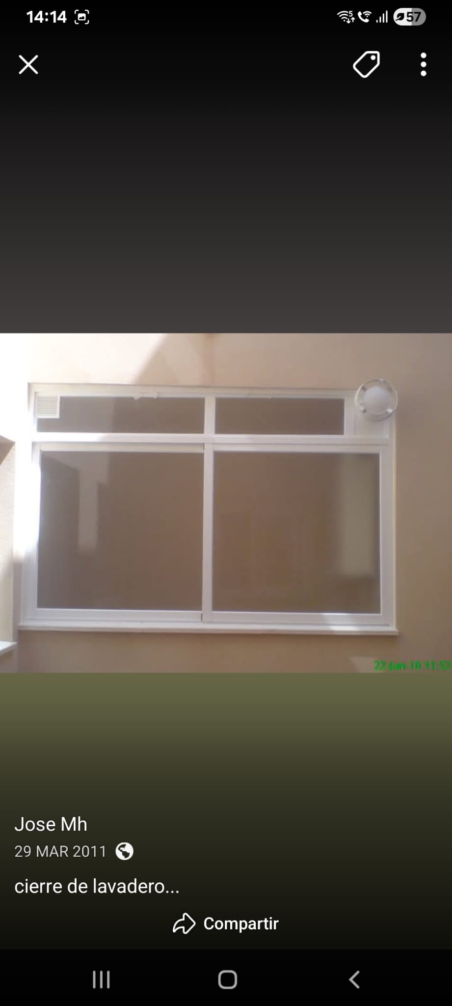 Cierre lavadero blanco